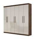 Ver imagem 2 de Guarda Roupa Casal 6 Portas 4 Gavetas - Belém-CANION / OFF WHITE - Star Móveis