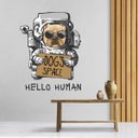 Ver imagem 1 de Adesivo de Parede - Hello Human Dekalque Adesivo Adesivo de Parede Recortado 58x75
