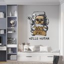 Ver imagem 2 de Adesivo de Parede - Hello Human Dekalque Adesivo Adesivo de Parede Recortado 58x75