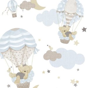Papel de Parede Happy Infantil Branco 14816