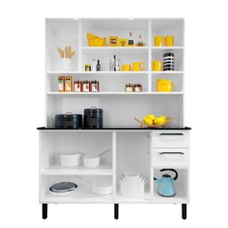 Armário de Cozinha Compacta Itatiaia 8 Portas 2 Gavetas Branco - 3