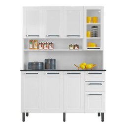 Armário de Cozinha Compacta Itatiaia 8 Portas 2 Gavetas Branco - 2