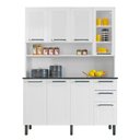 Ver imagem 2 de Armário de Cozinha Compacta Itatiaia 8 Portas 2 Gavetas Branco