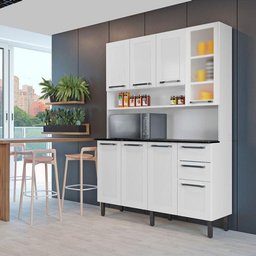 Armário de Cozinha Compacta Itatiaia 8 Portas 2 Gavetas Branco - 1