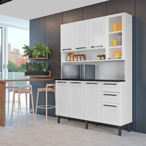 Armário de Cozinha Compacta Itatiaia 8 Portas 2 Gavetas Branco