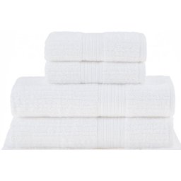 Toalha Banho/rosto 4 Pçs Fio Penteado Buddemeyer Branco - 1