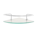 Ver imagem 2 de Porta Shampoo De Canto Cromado Grade Com Vidro P/ Banheiro