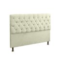 Ver imagem 2 de Cabeceira e Recamier Baú Lana para Cama Box Casal 1.40 - Suede - Sv Decor:marfim