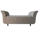 Ver imagem 2 de Recamier Vintage 150 Cm Linho Bege Queen Rbl