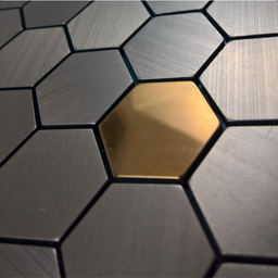 Pastilha Adesiva Aluminio Decoração Banheiro Colmeia Cobre - 2