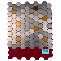 Pastilha Adesiva Aluminio Decoração Banheiro Colmeia Cobre - 7