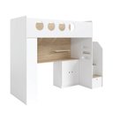 Ver imagem 3 de Cama Alta Office com Armários Baixos Star Maker Casatema MadeiraOriginals Branco/Itapoã