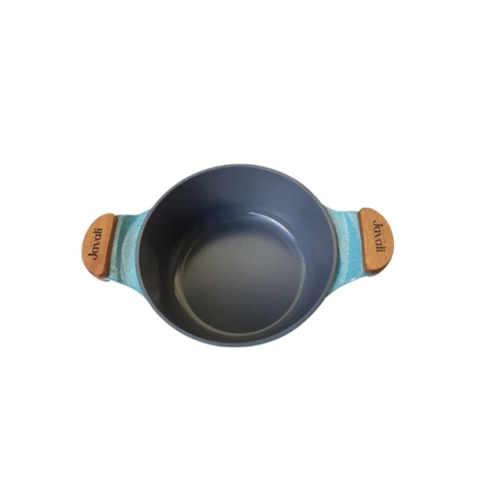 Caçarola Azul Turquesa Antiaderente Cerâmica Javali Am 18cm - 2