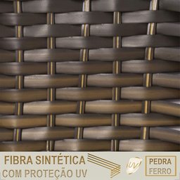 3 Espreguiçadeiras Reclinável Catar, Alumínio Polido e Fibra - 6