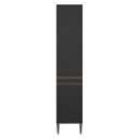 Ver imagem 1 de Armário Paneleiro para Cozinha com 2 Portas 40 x 202 cm Itália MDP Preto 0466 Prime