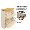 Sapateira com 2 Portas Organizadora Off White com Cinamomo - 7