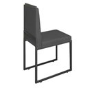 Ver imagem 4 de Conjunto Quatro Cadeiras Sala Jantar Barcelona Base Preta:cinza