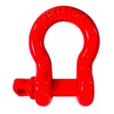 Ver imagem 1 de Manilha 3/4 Curva Budin Pino Roscado Alloy Reboque , Elevação de Carga, Amarração - Vermelha