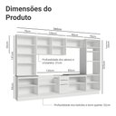 Ver imagem 4 de Armário de Cozinha Completa 340cm Branco Stella Madesa 01
