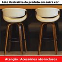 Ver imagem 2 de Banqueta Giratória Nicole Rivatti Madeira Álamo Revestimento Poliuretano (PU) Marrom Base Madeira