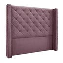 Ver imagem 1 de Cabeceira Decorativa Queen Size 1,84M Loewe Veludo Uva - Gran Belo