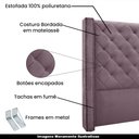 Ver imagem 3 de Cabeceira Decorativa Queen Size 1,84M Loewe Veludo Uva - Gran Belo