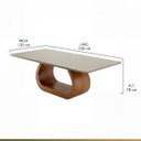 Ver imagem 3 de Mesa de Jantar Retangular em Madeira Vicky 240x120cm Base Orgânica Ccs