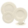 Kit 6 Pratos Fundos Mendi Marfim Oxford® Cerâmica 23cm - 2