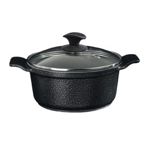 Caçarola Preto Craqueado Antiaderente Cerâmica Javali AA18cm
