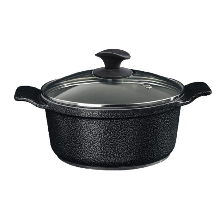 Caçarola Preto Craqueado Antiaderente Cerâmica Javali AA18cm
