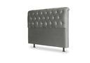 Ver imagem 1 de Cabeceira De Cama Box Emilia King 195cm X 118cm Suede Cinza Mz Decor