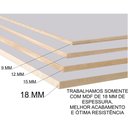 Ver imagem 6 de Cabideiro De Parede Prateleira 60x9x12cm Mdf 18mm Organizador De Bolsas Bonés Chapéu Arara