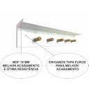 Ver imagem 3 de Cabideiro De Parede Prateleira 60x9x12cm Mdf 18mm Organizador De Bolsas Bonés Chapéu Arara