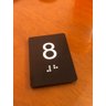 Kit 10 Placas Braile Ps do 8° Andar Elevador Preto - 2