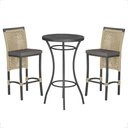 Ver imagem 1 de Mesa Bistro e 2 Banquetas Roma Preta Corda Náutica 11 Trama Original