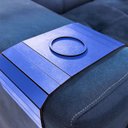 Ver imagem 4 de Porta Copos Esteira para Sofá em Mdf 3mm Azul 15x41cm