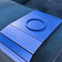 Ver imagem 2 de Porta Copos Esteira para Sofá em Mdf 3mm Azul 15x41cm