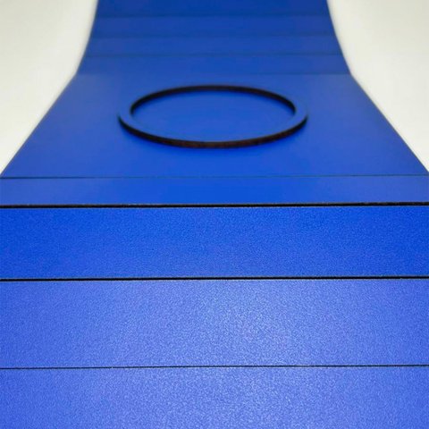 Porta Copos Esteira para Sofá em Mdf 3mm Azul 15x41cm