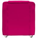 Ver imagem 6 de Poltrona Decorativa para Sala Manicure Consultório Mila Corino Pink Pés de Plástico Cromado