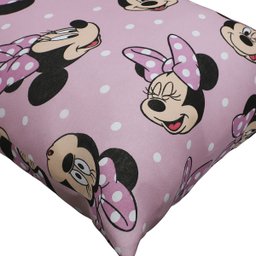 Fronha Portallar Malha Disney Estampada Big Minnie 48cmx68cm Rosa - 3