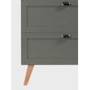 Ver imagem 3 de Gabinete para Banheiro com Cuba e Armario 80cm Retro Mdf Verde Milano - On Móveis