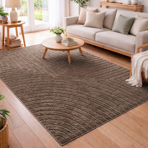 Tapete Sala Dubai Trigo Art 36 Antiderrapante:2,00x2,50