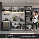 Ver imagem 5 de Armário de Cozinha Completa 260cm Cinza Nice Madesa 03