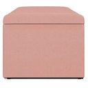 Ver imagem 7 de Recamier Calcadeira Bau 90 Cm Dalia Linho Rose Artte Rose