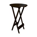 Ver imagem 1 de Mesa Bistrô Dobrável de Madeira Maciça -tabaco