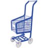 Brinquedos De Meninas Carrinho De Compras Supermercado Brinquedo Infantil Plástico Resistente - Azul - 4