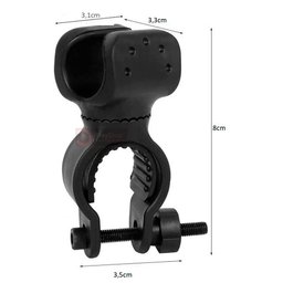 Suporte De Lanterna Bike Farol Luz Led Bicicleta Universal Para Guidão Gira 360° Ciclismo - 3