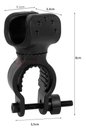 Ver imagem 3 de Suporte De Lanterna Bike Farol Luz Led Bicicleta Universal Para Guidão Gira 360° Ciclismo