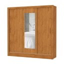 Ver imagem 2 de Guarda-Roupa Casal com Espelhos 3 Portas de Correr e 3 Gavetas 179cm Multimóveis CR35564 Madeirado