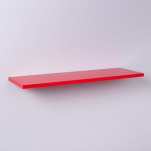 Prateleira Vermelha 40x20cm com Suporte Invisível